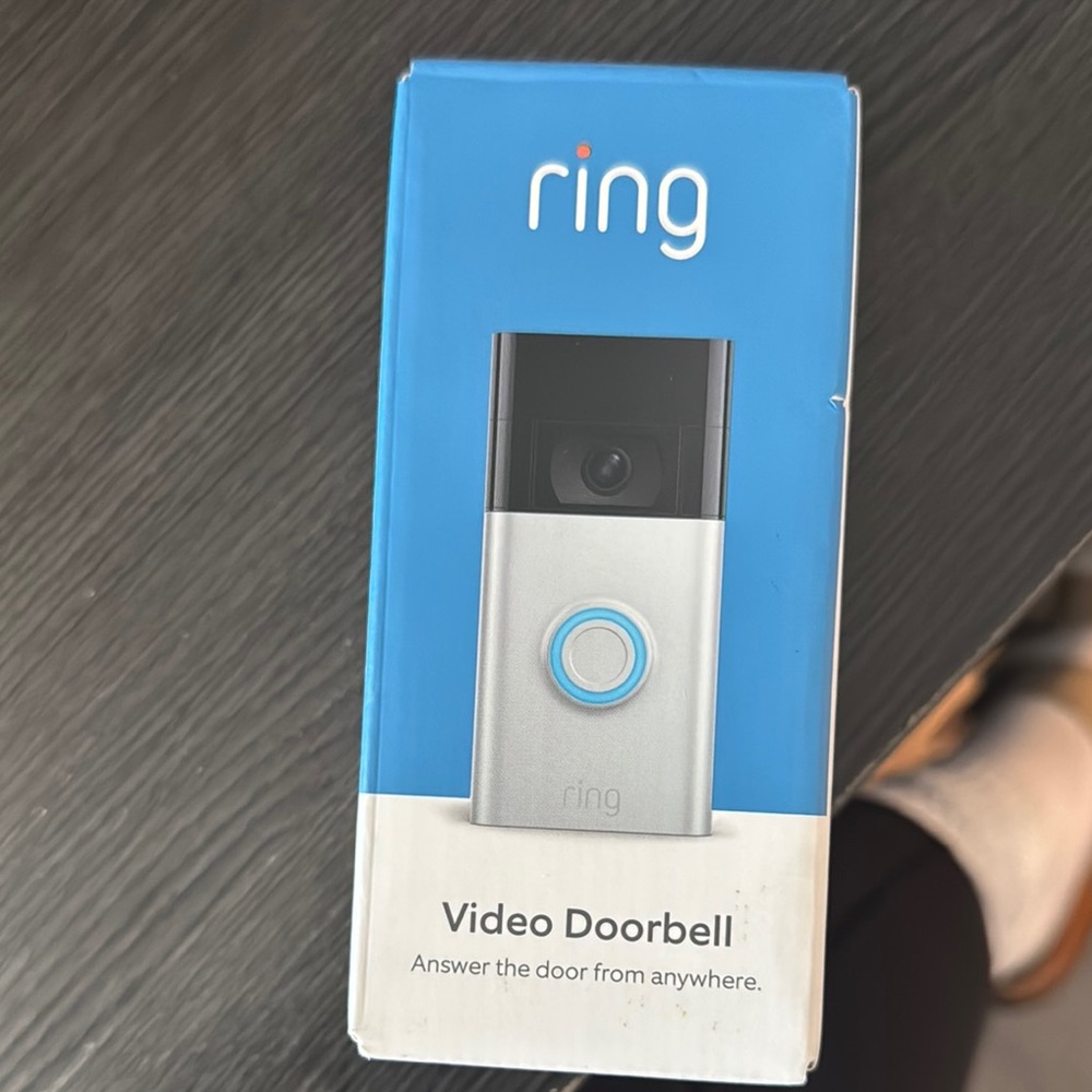 Ring Video Doorbell - Silver - BRAND NEW - Never opened!